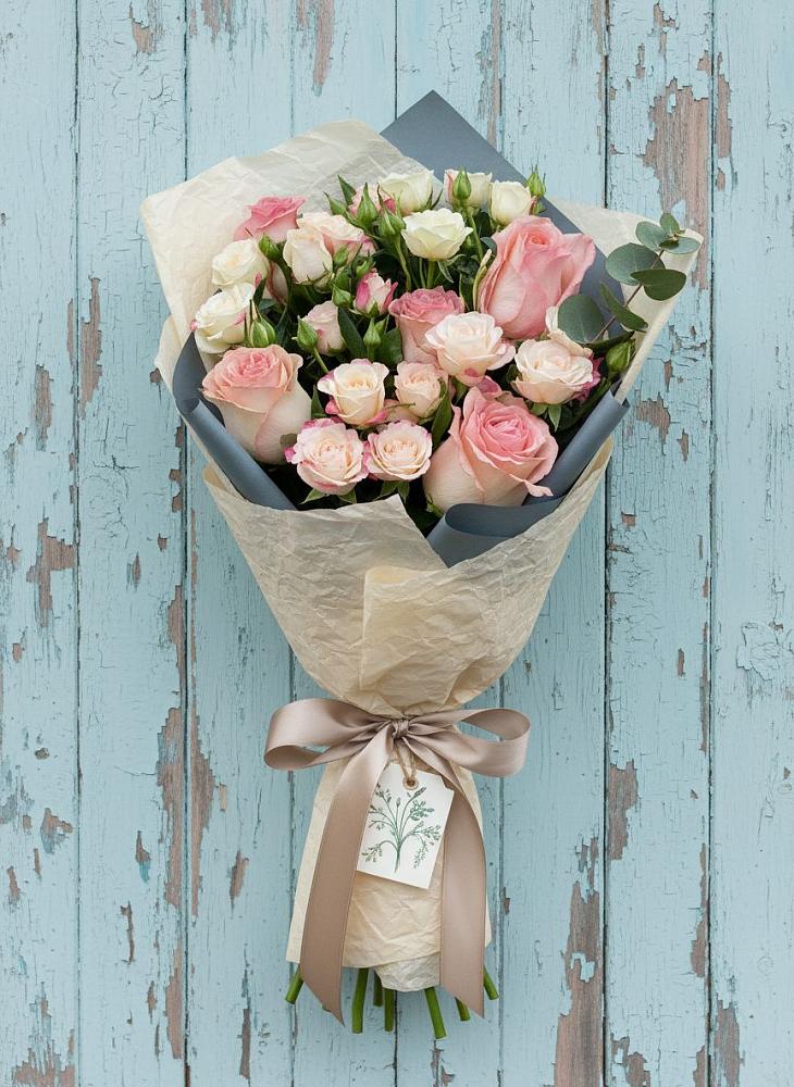 Букет цветов из: Розы в Покровский городок