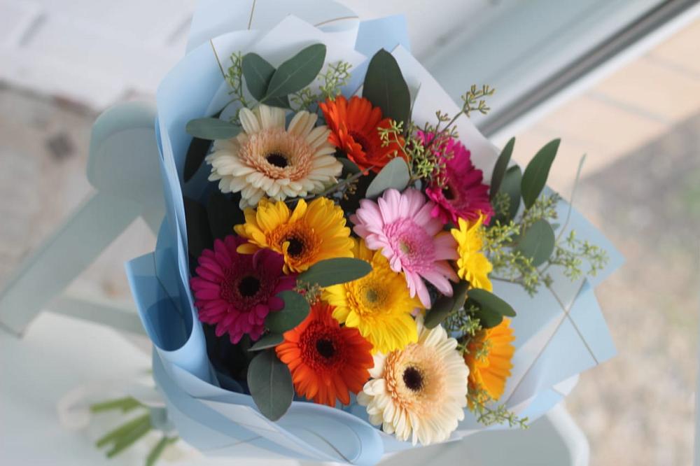 Букет цветов из: Герберы в Покровский городок