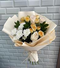 Букет цветов из:  Розы и Хризантемы в Покровский городок