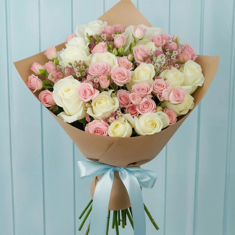 Букет цветов из: Розы в Покровский городок