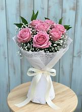 Букет цветов из:  Розы в Покровский городок