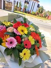 Букет цветов из:  Герберы #REPLACE_PRED# Покровский городок
