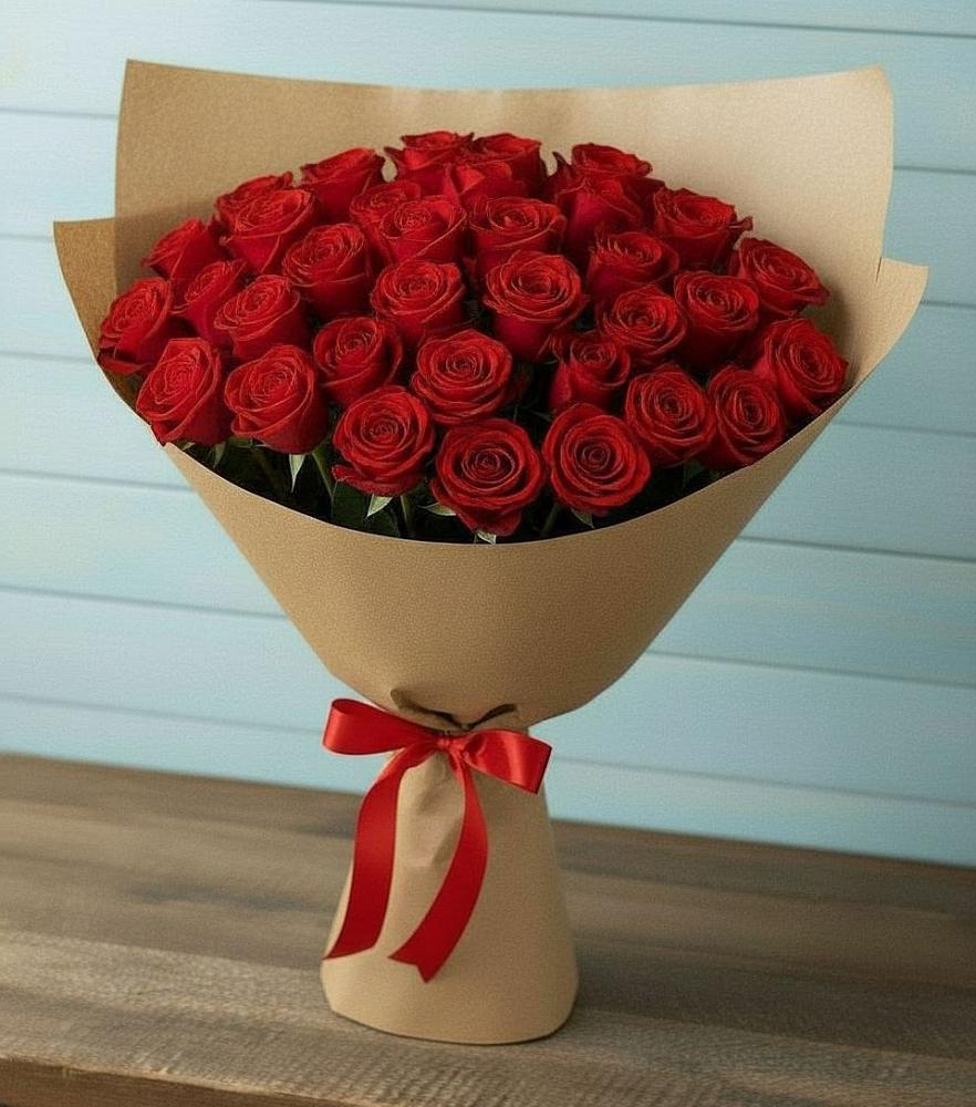 Букет Красные розы Милано в Покровский городок