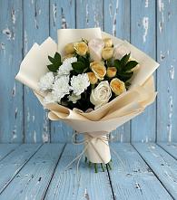 Букет цветов из:  Розы и Хризантемы в Покровский городок