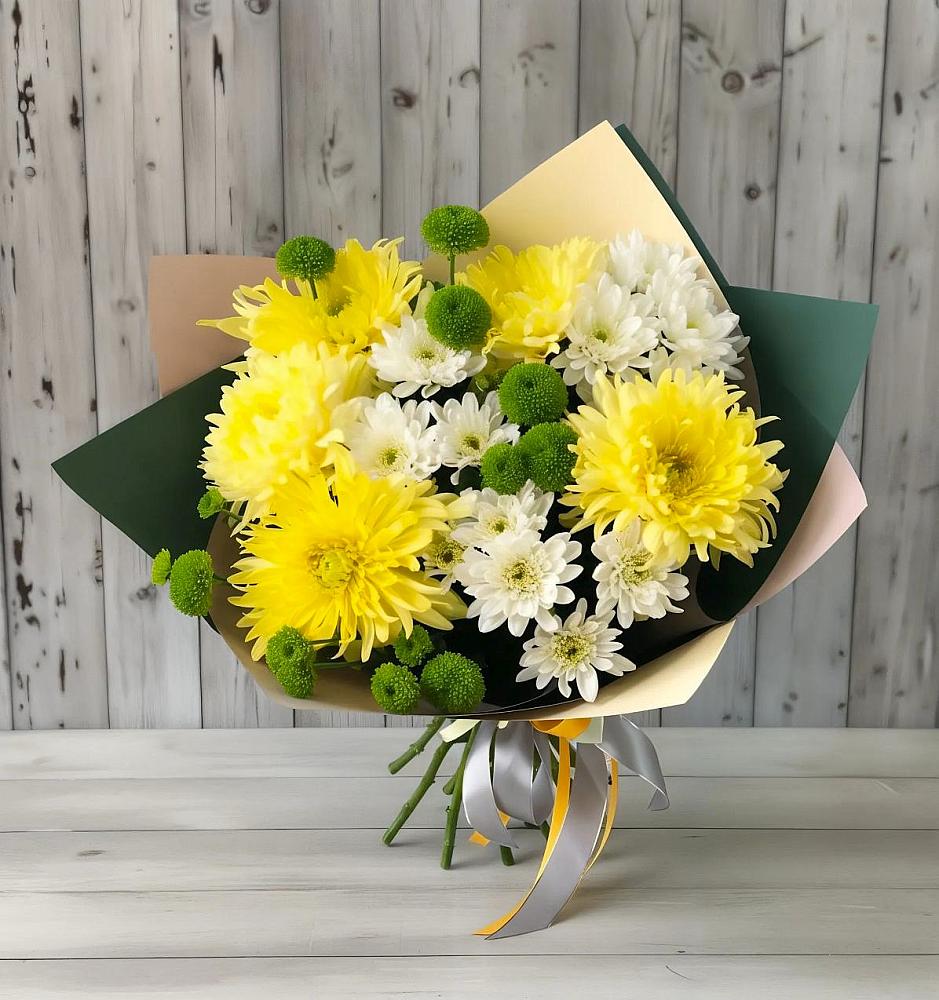 Букет цветов из: Хризантемы в Покровский городок