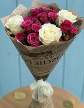 Букет цветов из:  Розы в Покровский городок