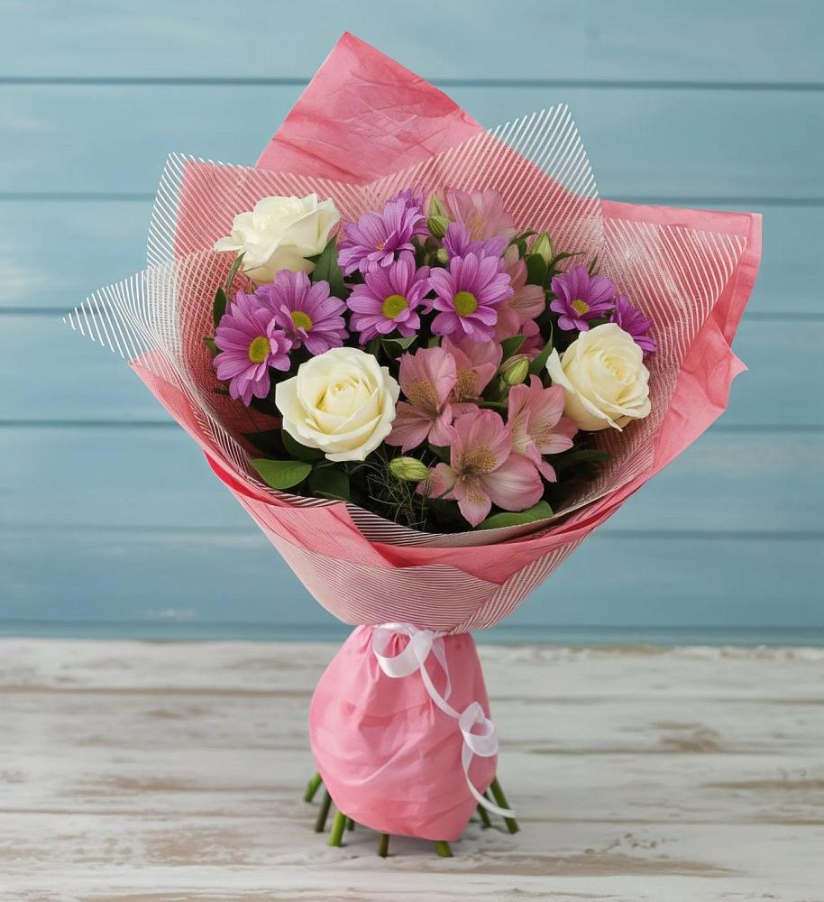 Букет цветов из: Герберы в Покровский городок