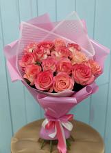 Букет 15 Розовых роз Равель в Покровский городок