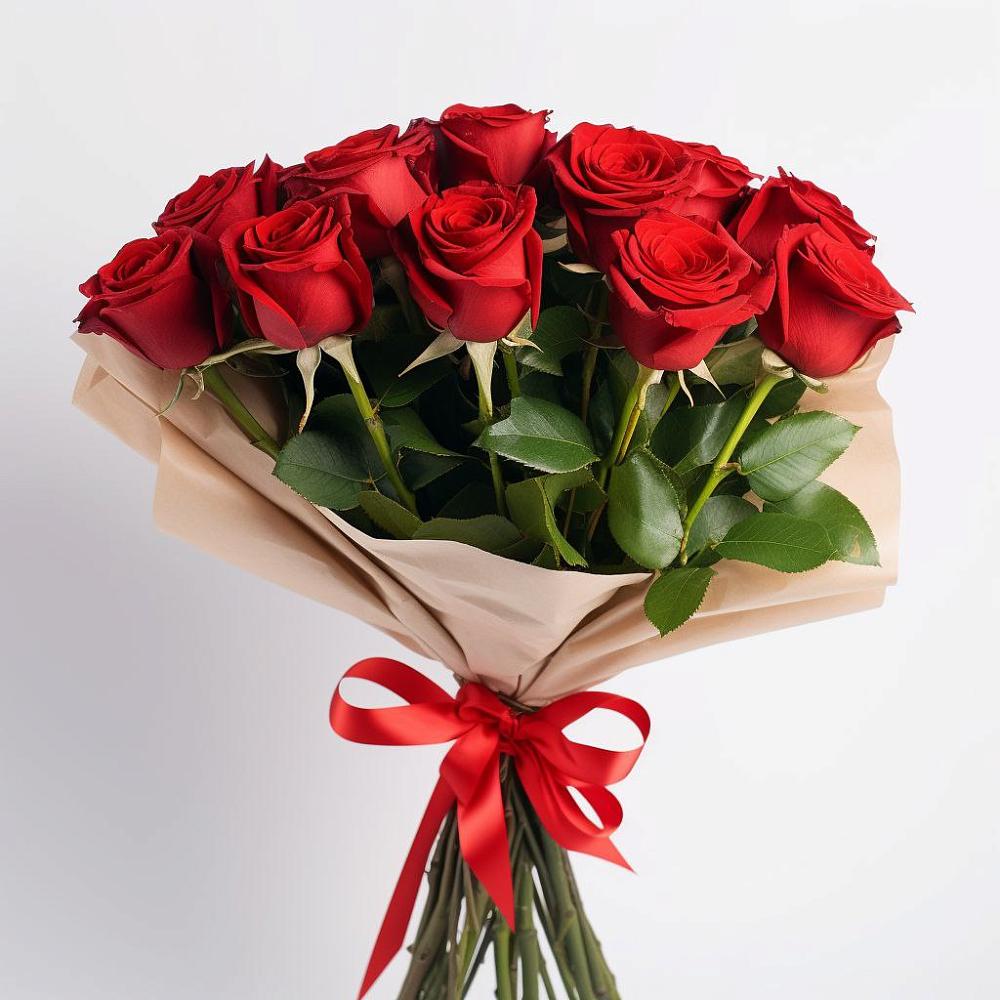 Букет 11 Красных роз Эдлесс Лав в Покровский городок