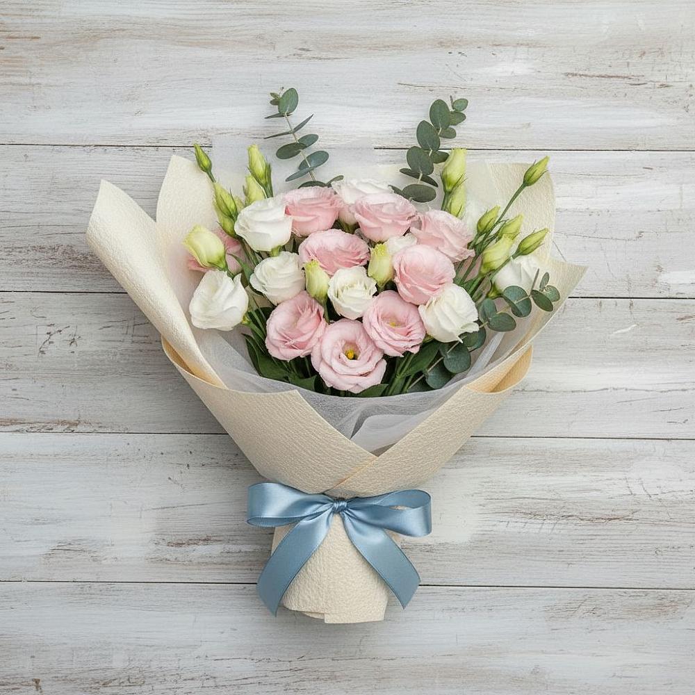 Букет цветов из: Лизиантусы в Покровский городок